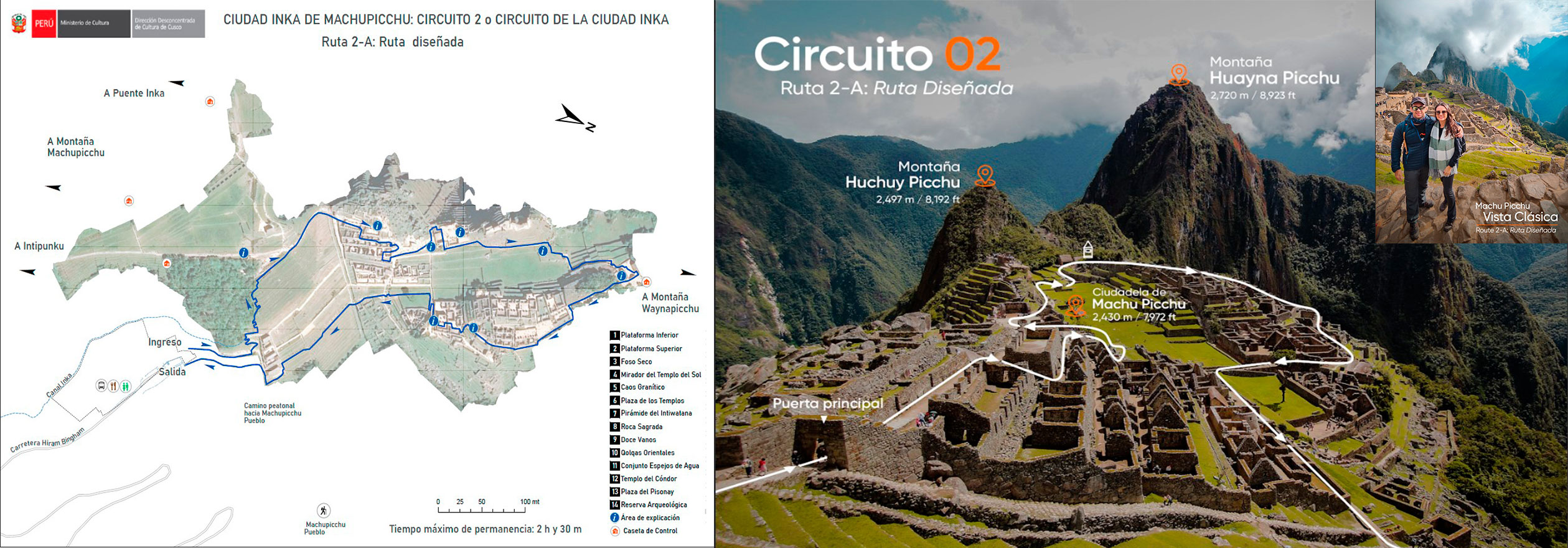 Ingresso Machu Picchu Circuito 2 Ruta Desenhada Classica