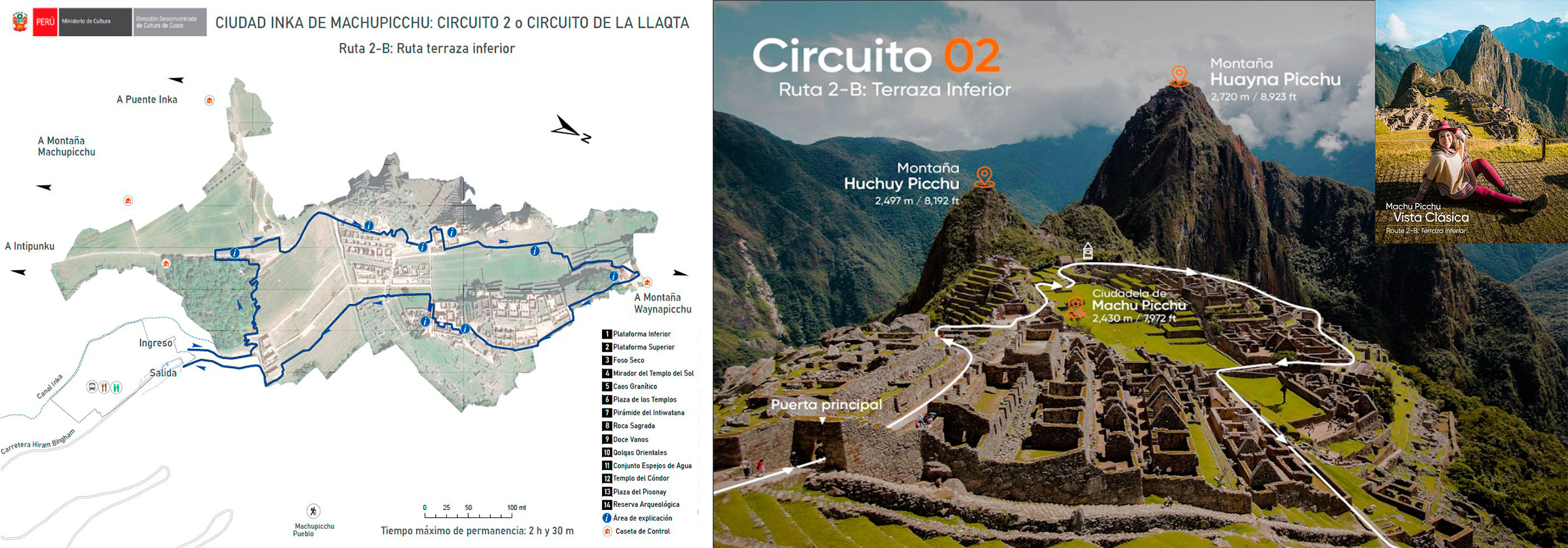 Ingresso Machu Picchu Circuito 2 Ruta Desenhada Classica